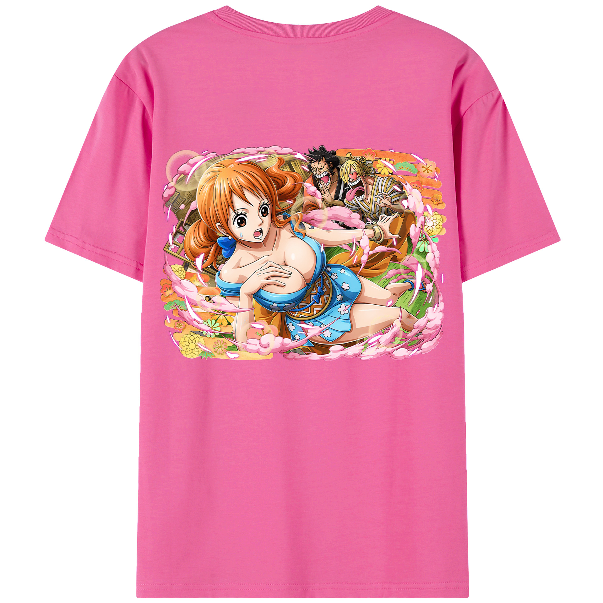（画像用） ワンピース ナミ ONE PIECE Nami レディース半袖Tシャツ(バックプリント)